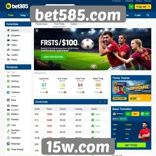 Acessibilidade e design do site bet585
